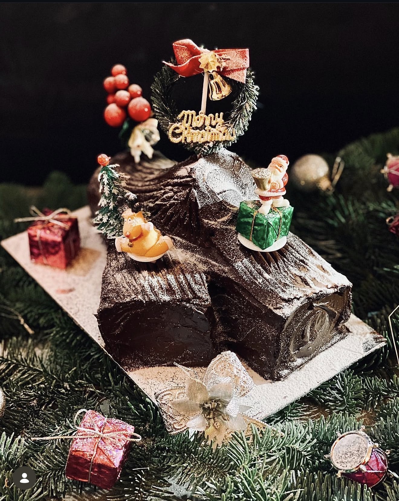 Christmas Log Cake